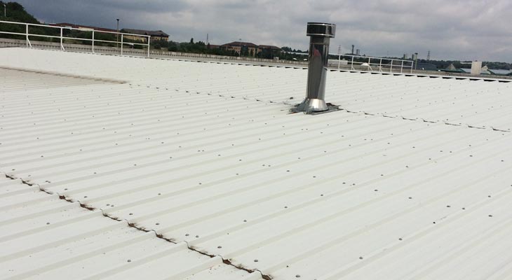 Industrial roofing in Dudley in need of repairs