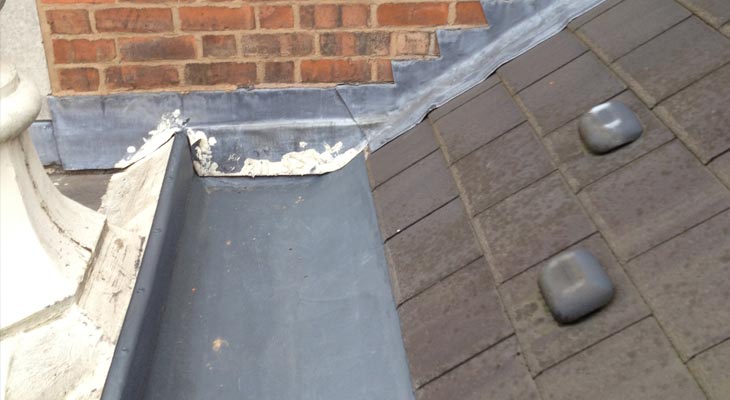 Endpoint view of completed GRP gutter