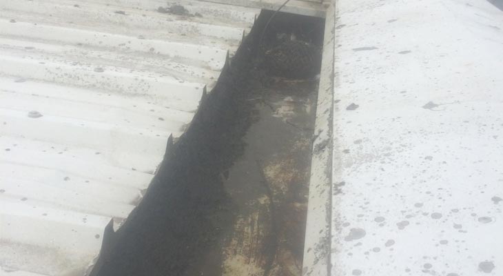 Industrial gutter cleaning in Cardiff