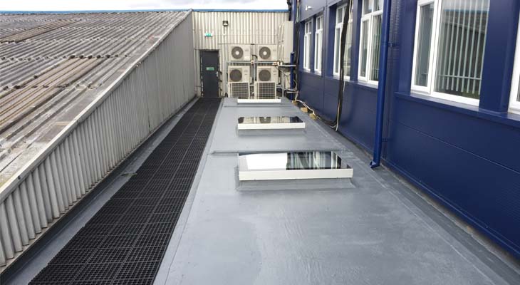 GRP flat roofing in London