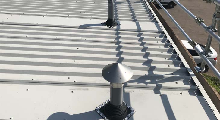 New dektites installed with soaker flashings