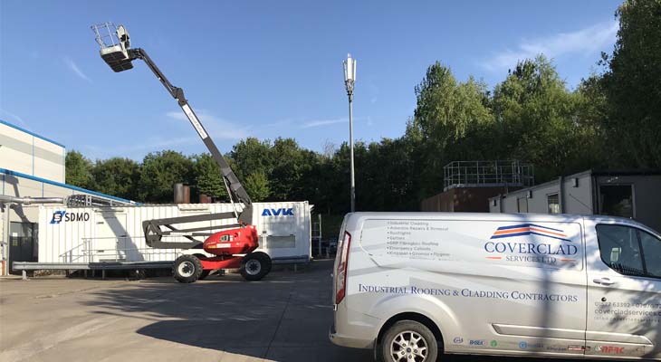 Coverclad Services van and mobile elevating work platform