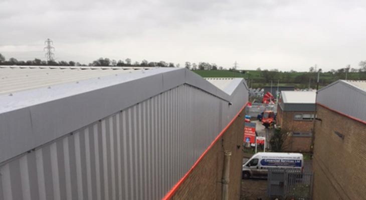 New gable ends installed with extra bracings and fixing points