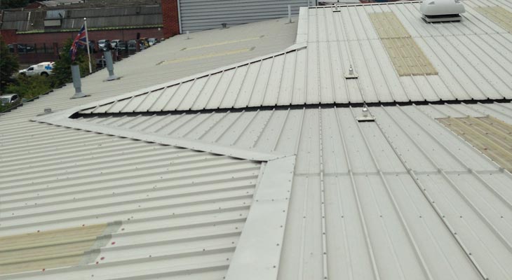 Completed industrial roofing dilapidation works in Wolverhampton