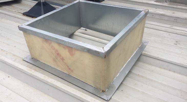 Aluminium purlin boxes with celotex insulation