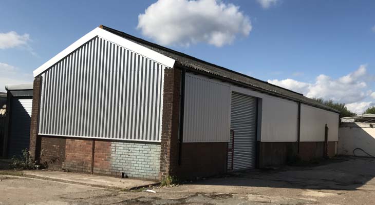 Completed wall cladding installation in Dudley